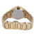 An image of a pre-owned women's wristwatch by COVER, featuring a view from behind at a close distance. The watch is positioned horizontally, showcasing the back of the gold-toned case and bracelet. The angle highlights the clasp and the luminous hands feature, with the watch lying flat.