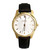 An image of a Wristwatch by Wenger. This Display Model item is designed for Women, featuring a Casual style. It has a Quartz movement and an Analog display with a Silver dial color. The indices include 12-Hour Dial,Stick Indexes. The band is made of Leather and the case is made of Stainless Steel. The watch has a Round shape with a case size of 34 mm and a case thickness of 8 mm.
