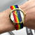 Up Close Front Facing Picture Of Michael Kors MK2836 Stainless Steel Watch New With Defects Condition