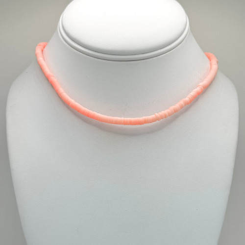 Peach Polymer Necklace