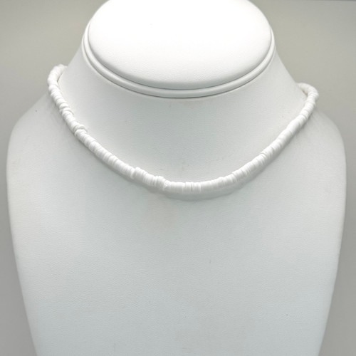 White Polymer Necklace