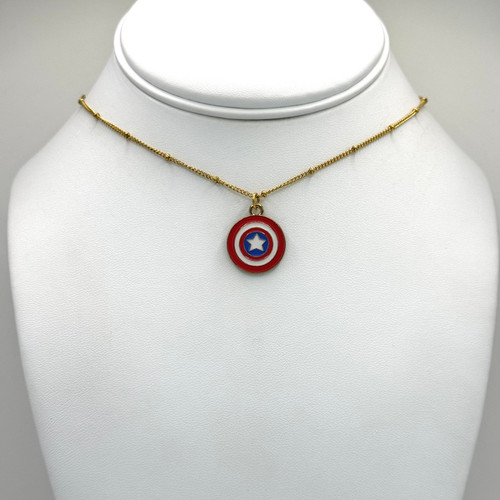 Captain America Shield Necklace