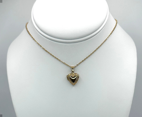 Small Gold Heart Lockit Necklace