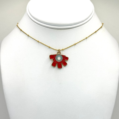 Iron Man Hand Gold Necklace