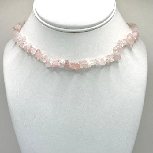 Rose Quartz  stone necklace