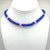 Dark Blue and Multicolor Polymer Necklace