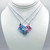 Pink and Blue Elephant Magnetic Best Friend's  Necklace