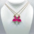 Pink Flamingo Best Friend Magnetic Necklace