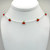 Clear Continuous Cherries Necklace