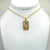 Capricorn Mother of pearl Crystal Gold Necklace