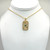 Pisces Mother of pearl Crystal Gold Necklace