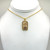 Libra Mother of Pearl Crystal Gold Necklace