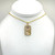 Aries Mother of Pearl Crystal Gold Necklace
