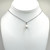 Single Silver Freshwater drop Pearl Necklace