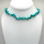 Turquoise Stone Necklace with silver findings.