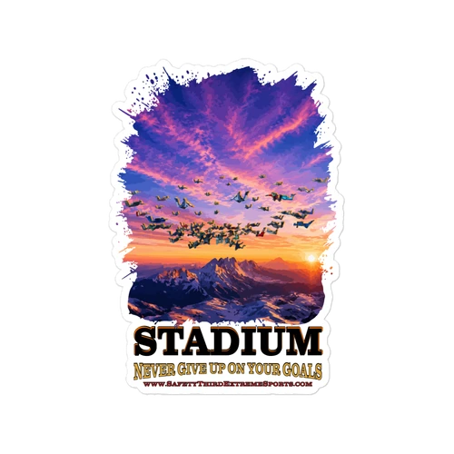 SAFETY THIRD SKY: STADIUM — 6×8 Vinyl Decal
