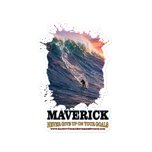 SAFETY THIRD WATER: MAVERICK — 6×8 Vinyl Decal
