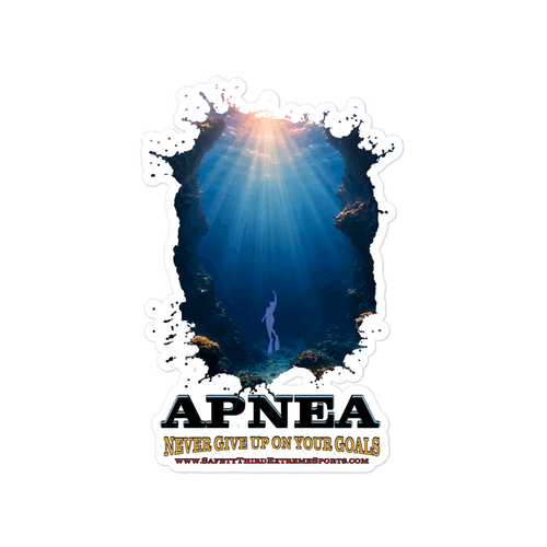 SAFETY THIRD WATER: APNEA — 6×8 Vinyl Decal