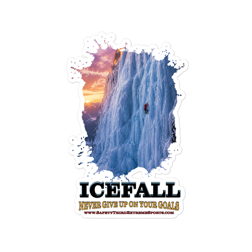 SAFETY THIRD SNOW: ICEFALL — 6×8 Vinyl Decal