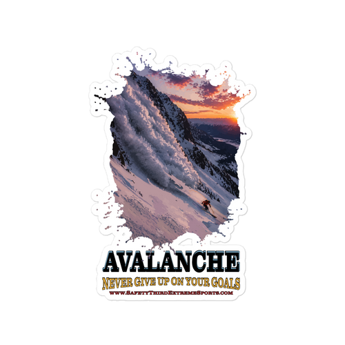 SAFETY THIRD SNOW: AVALANCHE — 6×8 Vinyl Decal