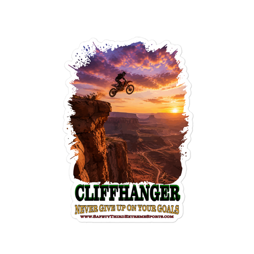 SAFETY THIRD EARTH: CLIFFHANGER — 6×8 Vinyl Decal