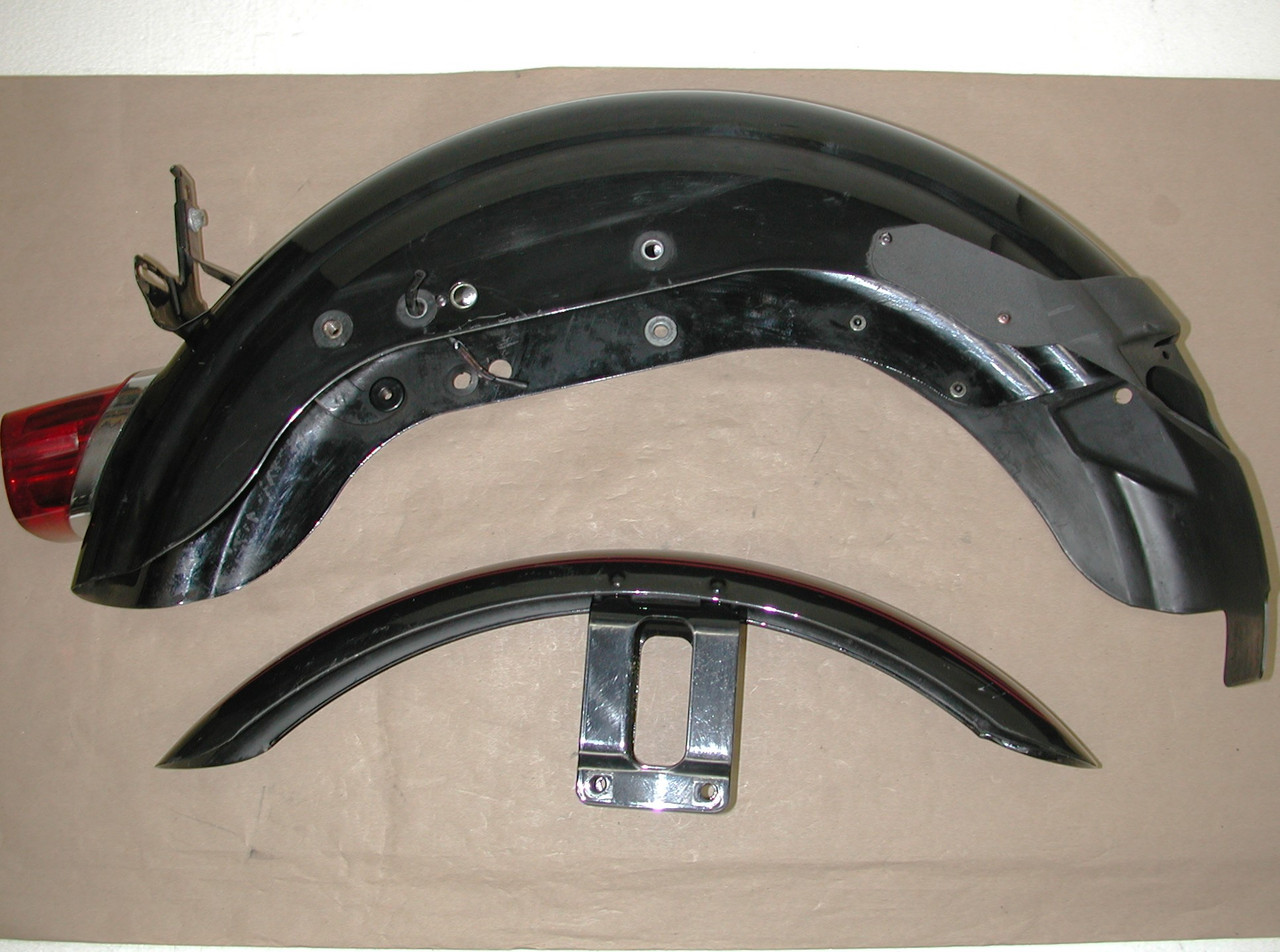HARLEY DAVIDSON Sportster XL1200 XL883 1998-2003 OEM Fuel Gas Tank & Fender Set