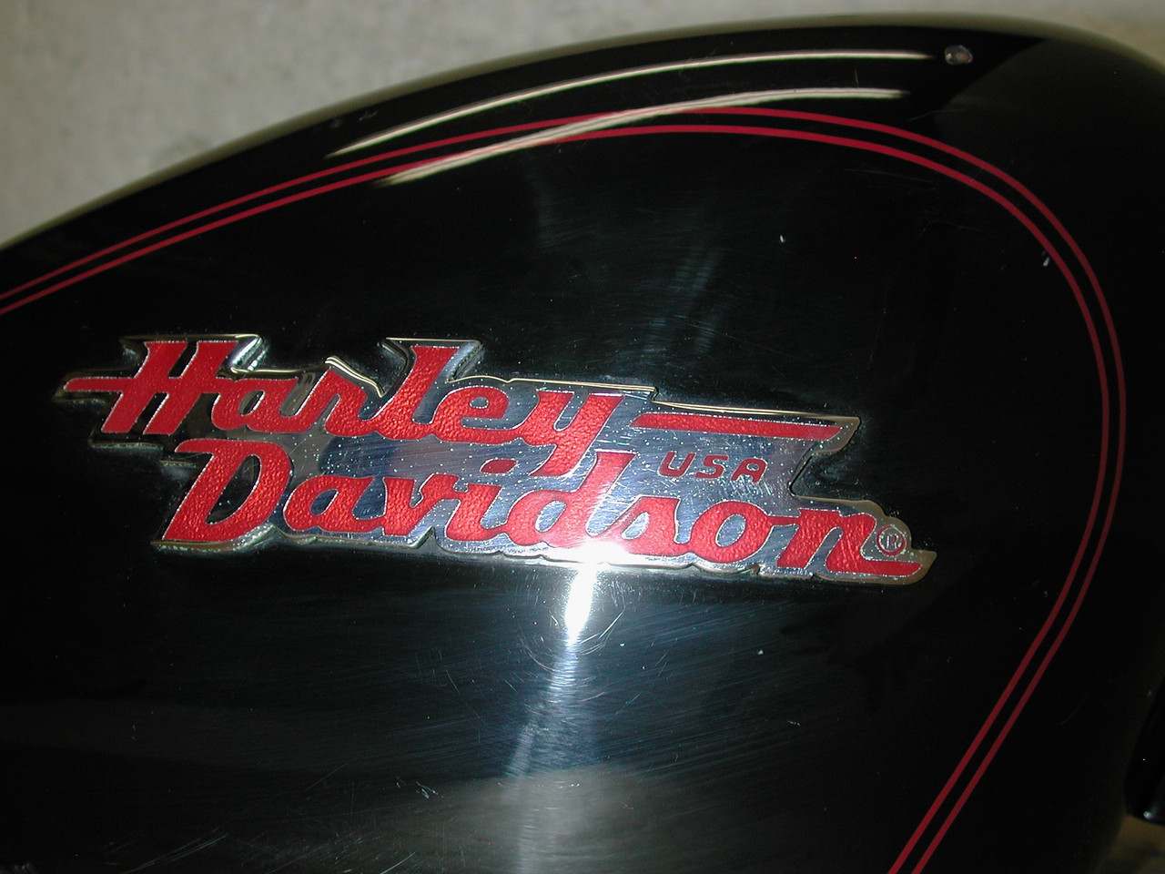 HARLEY DAVIDSON Sportster XL1200 XL883 1998-2003 OEM Fuel Gas Tank & Fender Set
