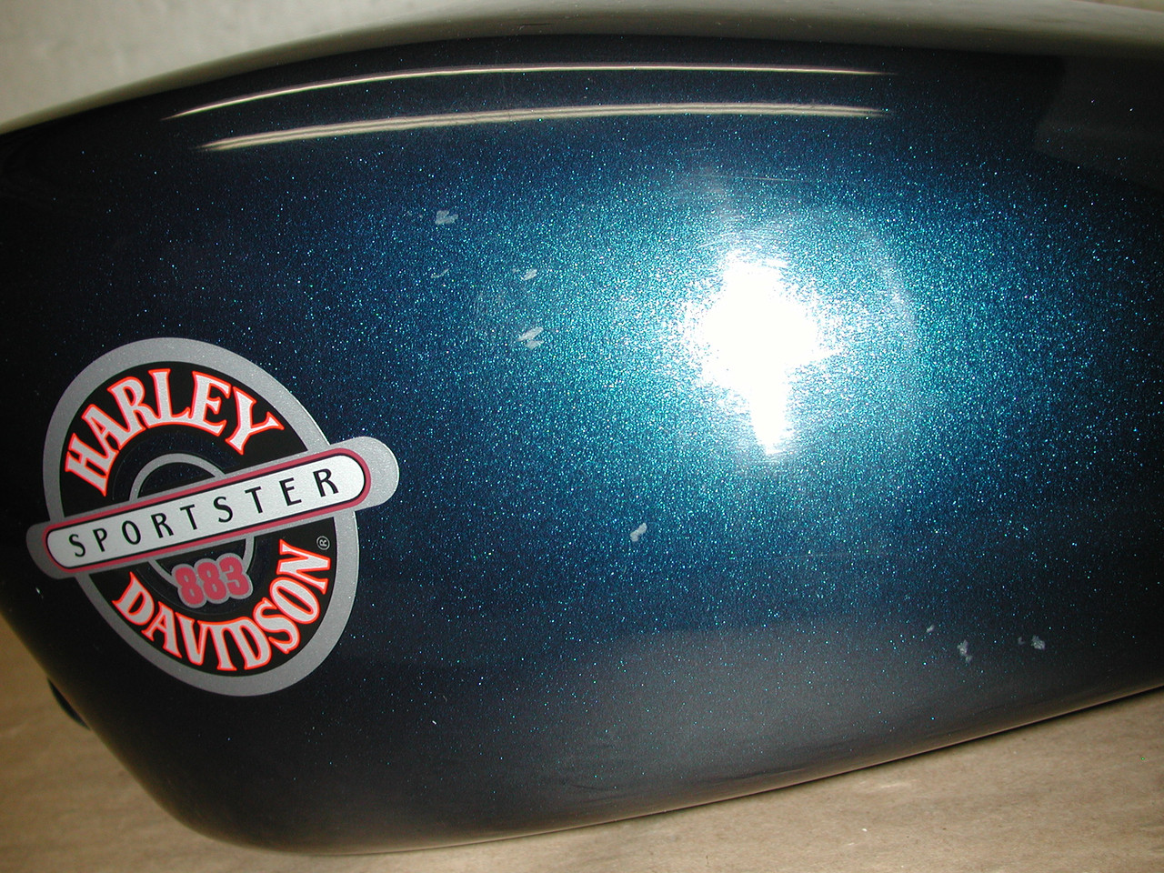 HARLEY DAVIDSON Sportster XL883 1998-2003 OEM Fuel Gas Tank & Fender Set