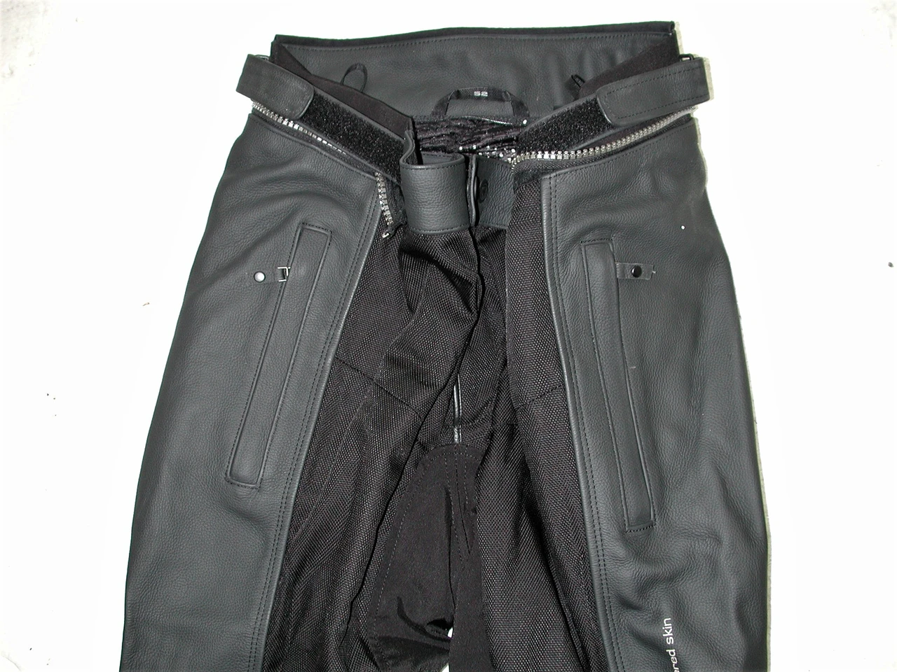 REV' IT!  Men's Black Motorcycle Leather Armor Pants Size:52EU
