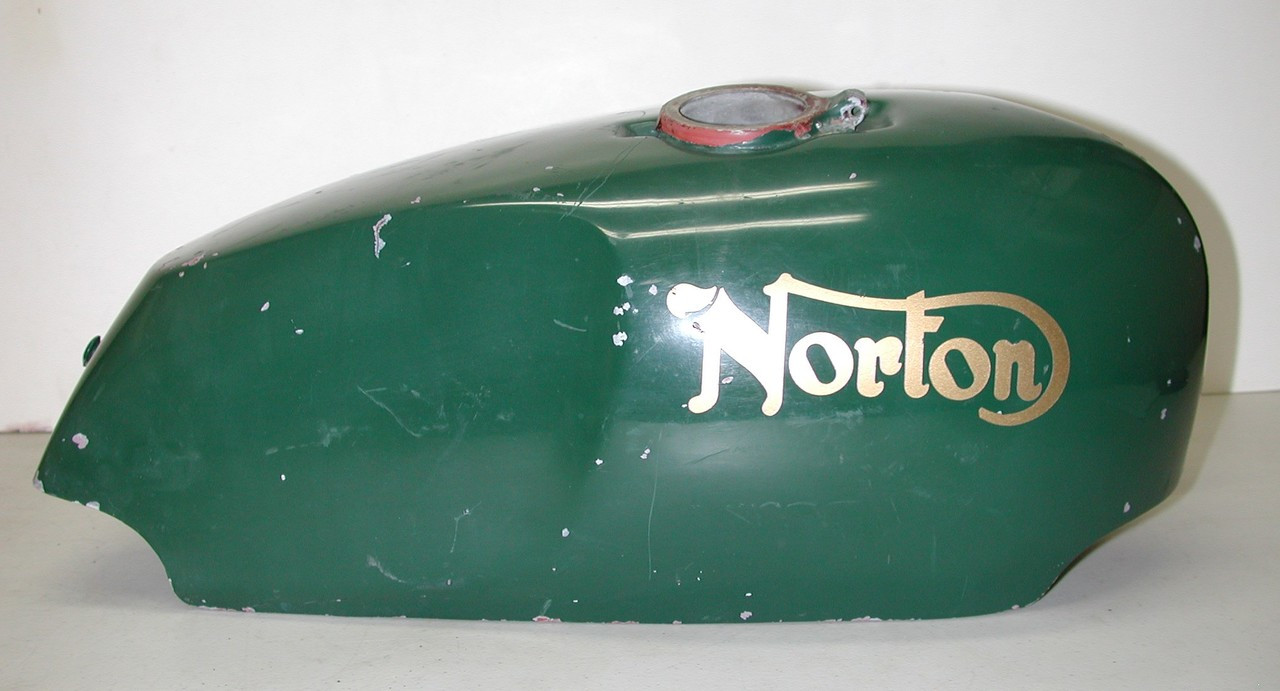 Vintage NORTON Commando Green Motorcycle Fuel Gas Tank