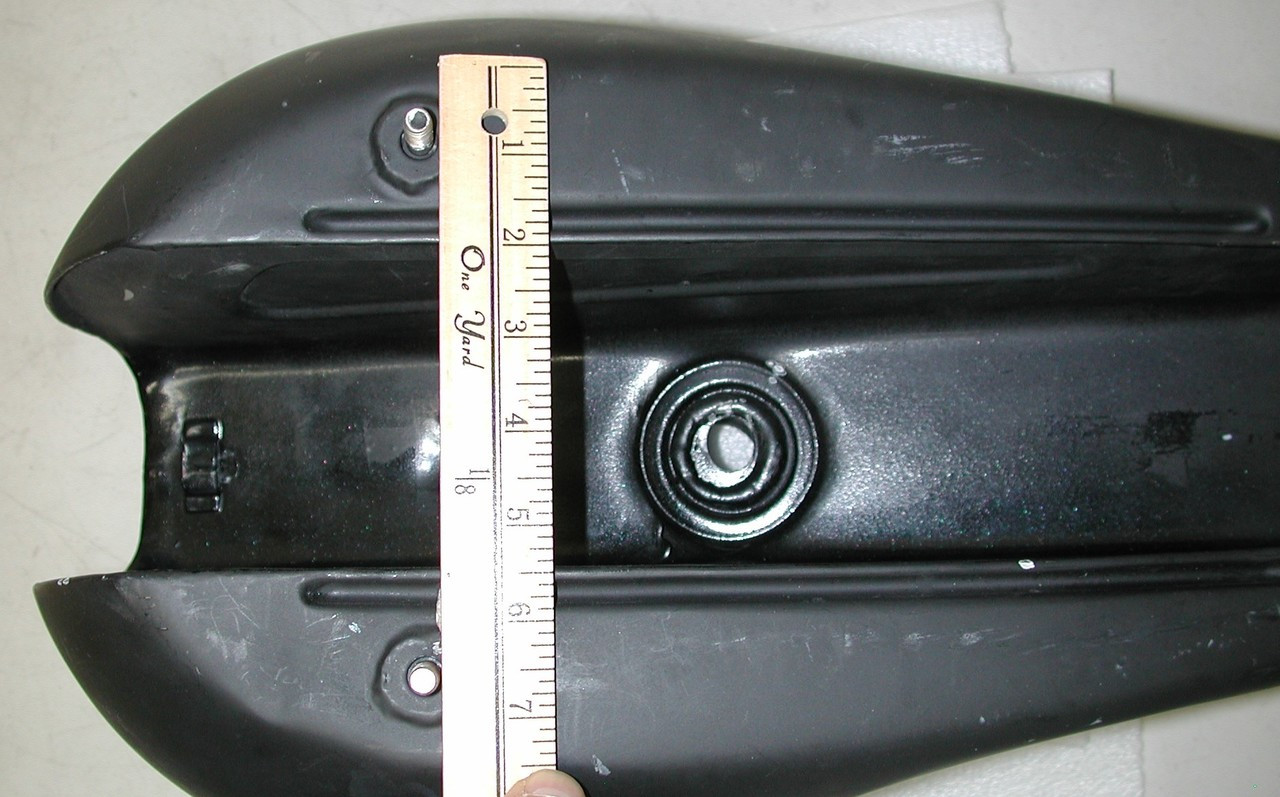 Vintage TRIUMPH Oil in the Frame Flat Black Motorcycle Fuel Gas Tank