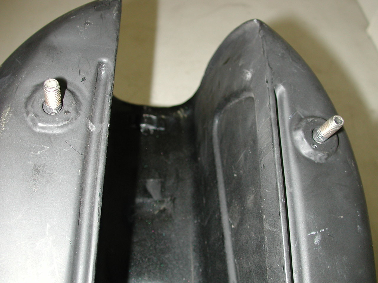 Vintage TRIUMPH Oil in the Frame Flat Black Motorcycle Fuel Gas Tank