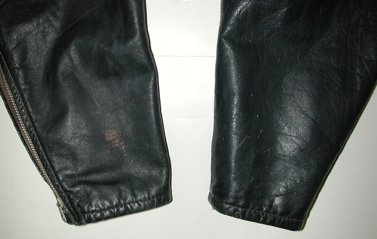 Vintage Cafe Racer Men's Black Leather Motorcycle Biker Jacket Size:46