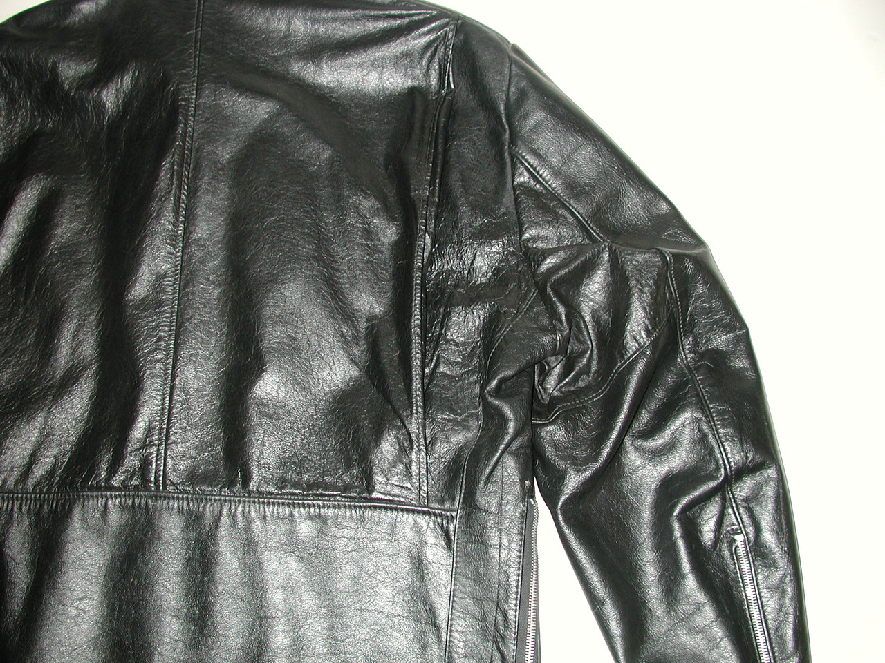 Vintage Men's Cafe Racer Black Leather Motorcycle Biker Jacket