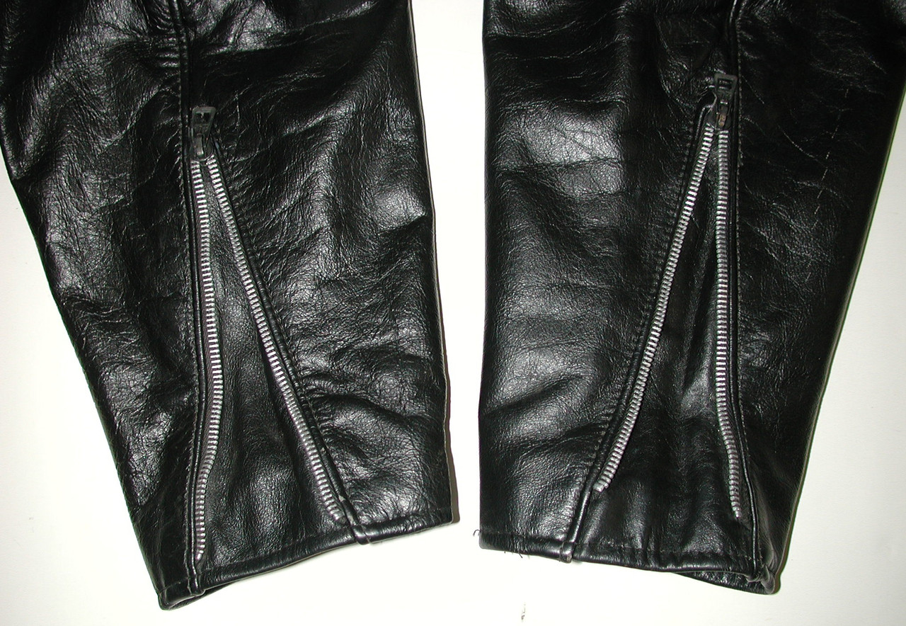 Vintage Men's Cafe Racer Black Leather Motorcycle Biker Jacket