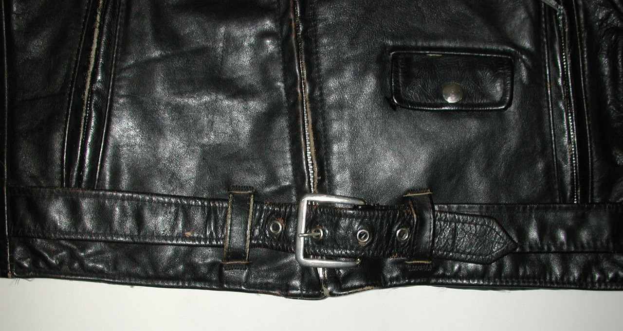 Vintage  Men's Black Leather Motorcycle Biker Jacket