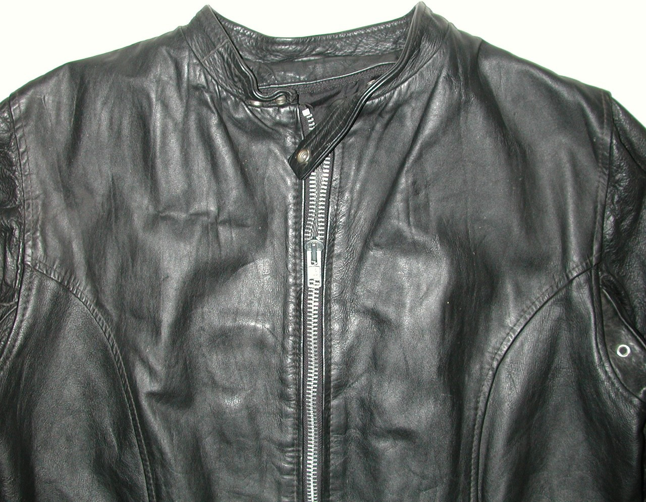 Vintage Cafe Racer Black Leather Men's Motorcycle Biker Jacket