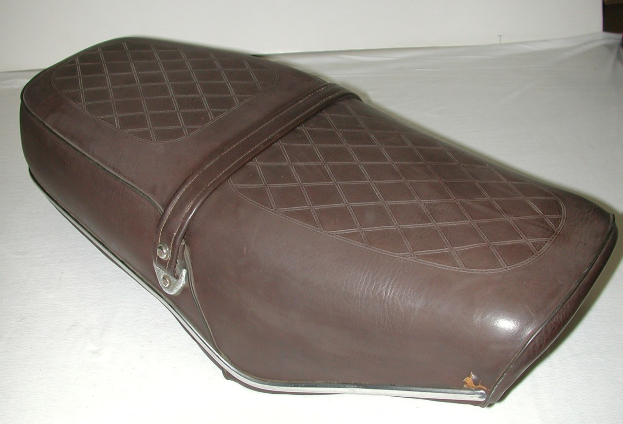 Vintage HONDA Brown Dual Motorcycle Seat  