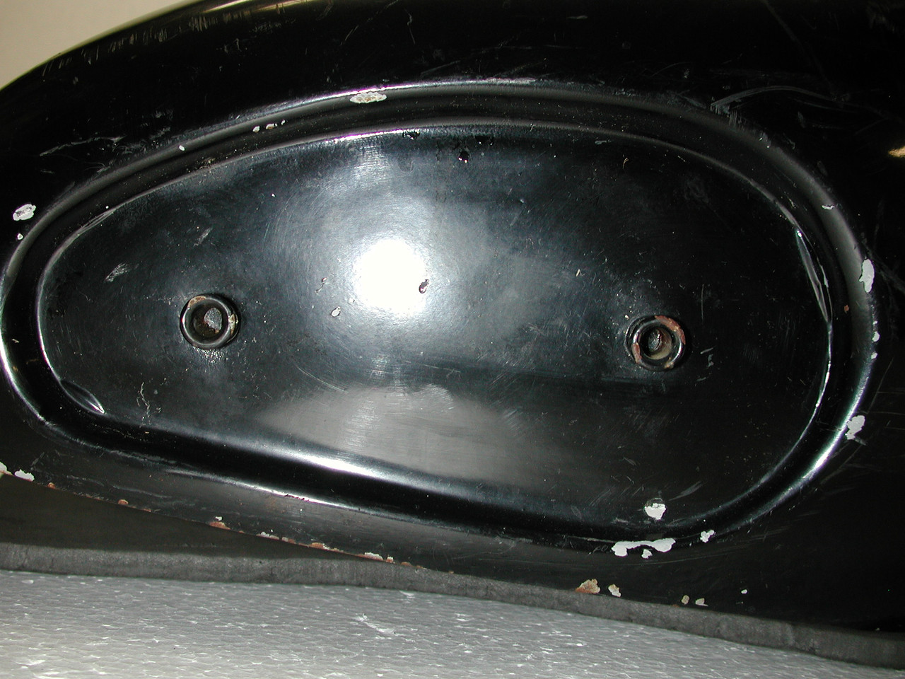 intage Royal Enfield OEM Black Motorcycle Fuel Petro Gas Tank