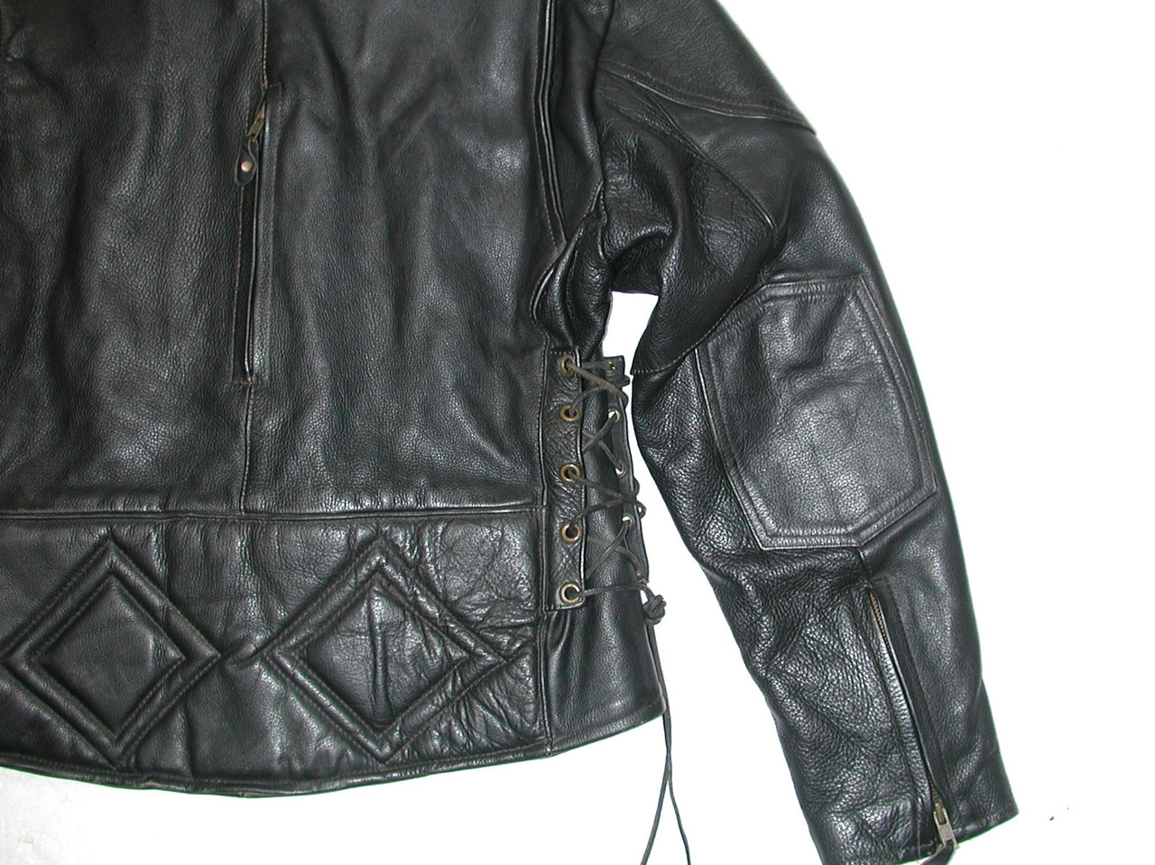 Motorcycle Leather Jacket Women Size S