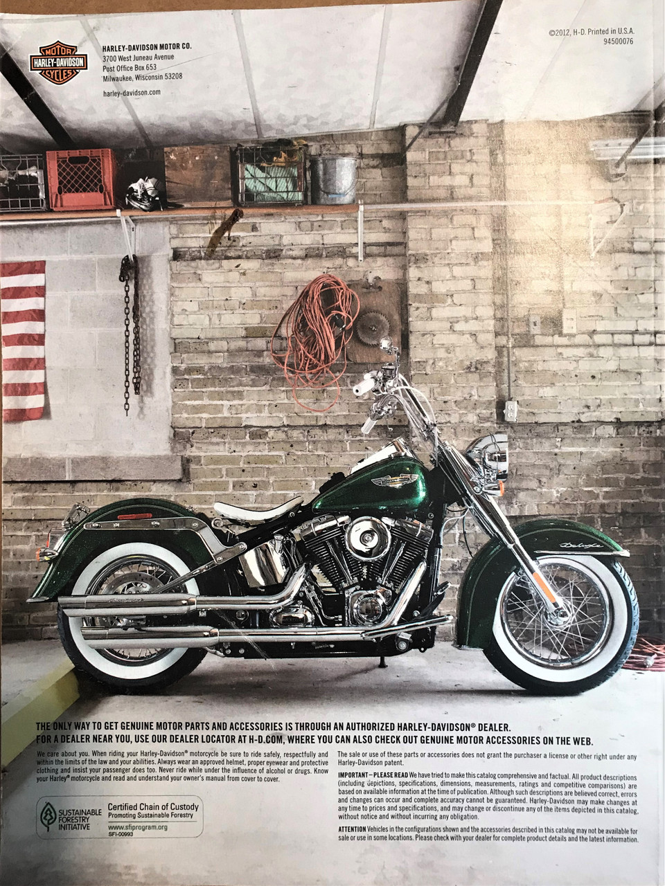 Harley Davidson 2013 Genuine Motor Part Accessories Catalog