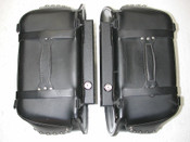 HARLEY DAVIDSON Softail Sportster DYNA Leather Quick Release Saddlebags