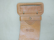 Vintage Genuine IL BISONTE by Wanny Di Filippo Tan Leather 4 Inch Wide Belt Hand Made