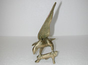 Vintage Metal Golden Eagle Statue