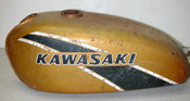 Vintage KAWASAKI 1975 G5 100 Enduro Motorcycle Fuel Gas Tank