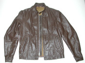 Vintage Men's Cafe Racer Brown Leather Motorcycle Biker Jacket