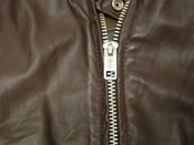 Vintage Men's Brown Leather Cafe Racer Motorcycle Biker Jacket SZ: 40