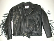 Vanguard Cowhide Men's Black Leather Motorcycle Biker Jacket Sz 42