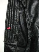 Men's Black Leather SAN DIEGO LEATHER FACTORY Motorcycle Biker Jacket, Sz 44