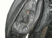 Vintage Men's Black Leather Motorcycle Biker Jacket